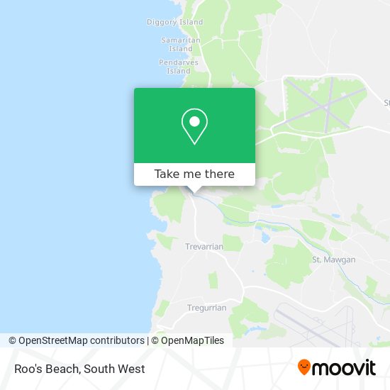 Roo's Beach map