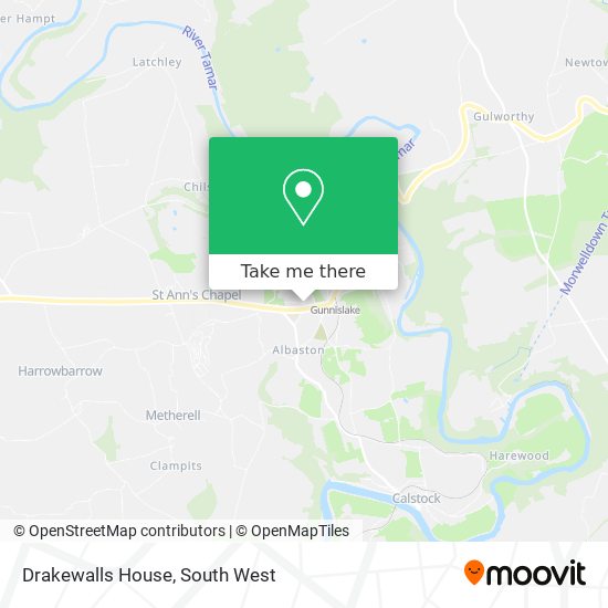 Drakewalls House map