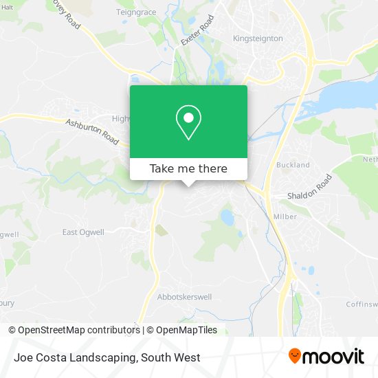 Joe Costa Landscaping map