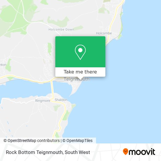 Rock Bottom Teignmouth map