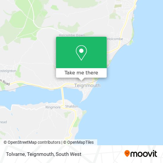 Tolvarne, Teignmouth map