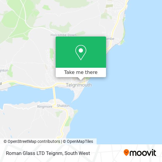 Roman Glass LTD Teignm map