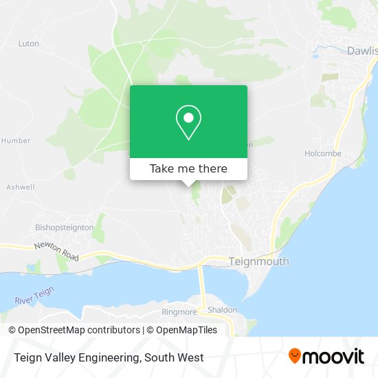 Teign Valley Engineering map