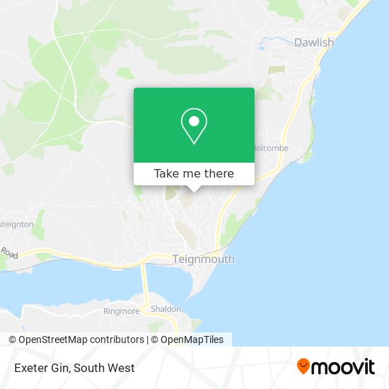 Exeter Gin map