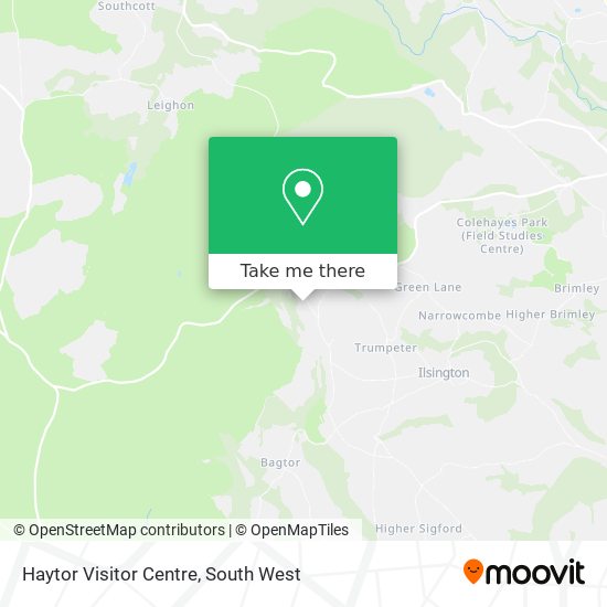 Haytor Visitor Centre map