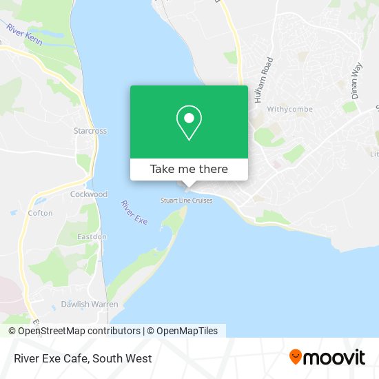 River Exe Cafe map