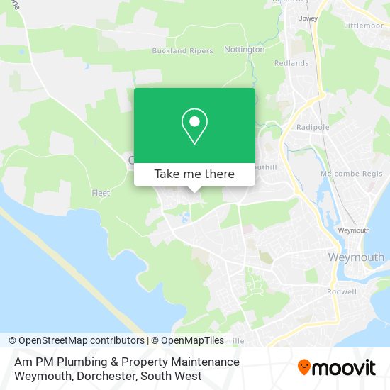 Am PM Plumbing & Property Maintenance Weymouth, Dorchester map