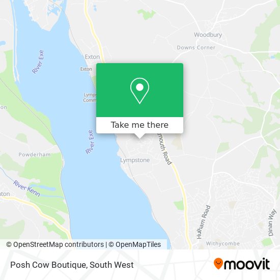 Posh Cow Boutique map