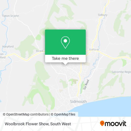 Woolbrook Flower Show map