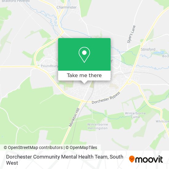 Dorchester Community Mental Health Team map
