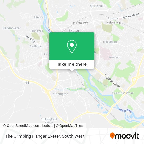 The Climbing Hangar Exeter map