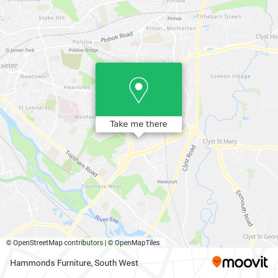 Hammonds Furniture map