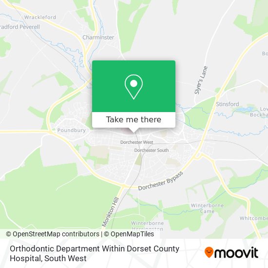 Orthodontic Department Within Dorset County Hospital map
