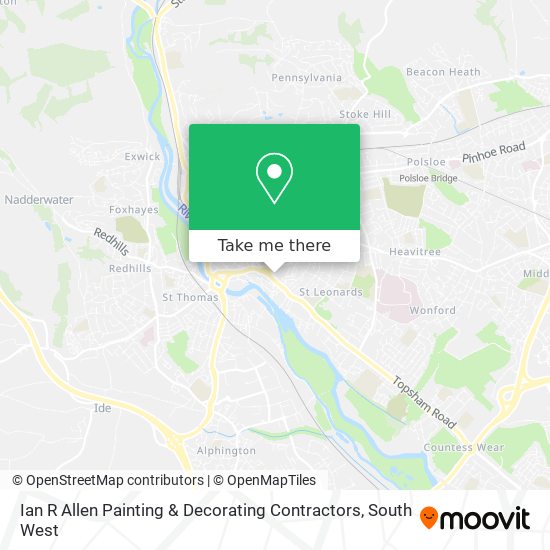 Ian R Allen Painting & Decorating Contractors map