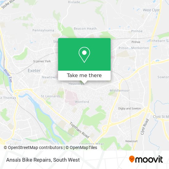 Ansa's Bike Repairs map