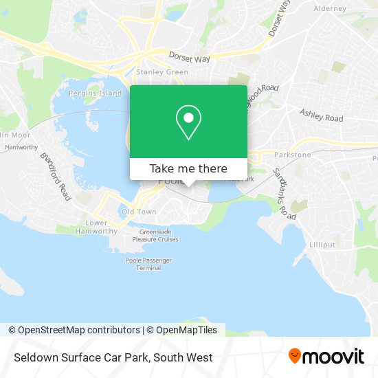 Seldown Surface Car Park map