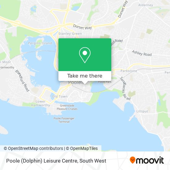 Poole (Dolphin) Leisure Centre map