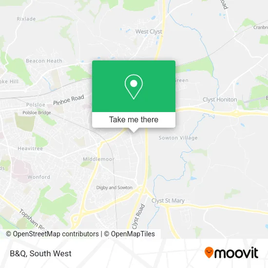 B&Q map