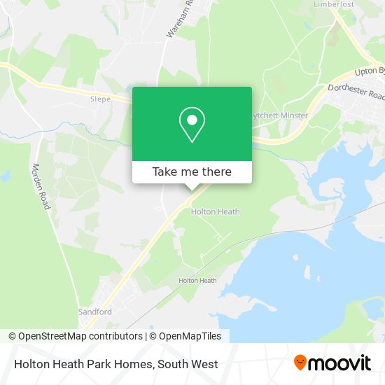 Holton Heath Park Homes map