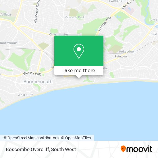 Boscombe Overcliff map