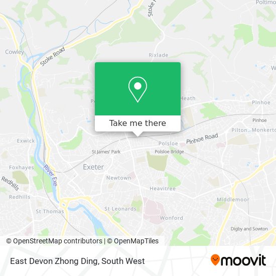 East Devon Zhong Ding map