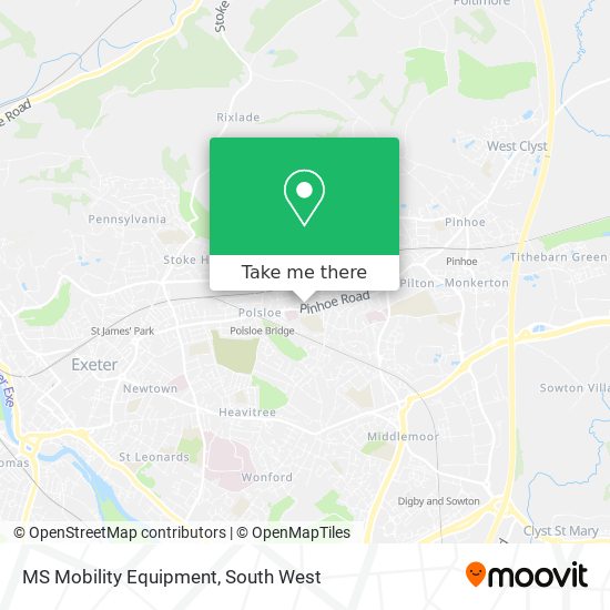MS Mobility Equipment map