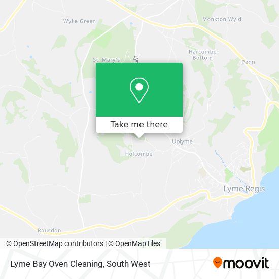 Lyme Bay Oven Cleaning map