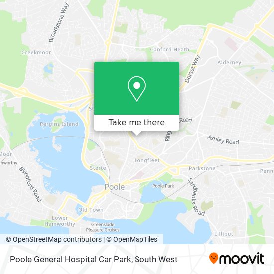 Poole General Hospital Car Park map