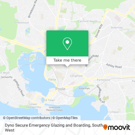 Dyno Secure Emergency Glazing and Boarding map
