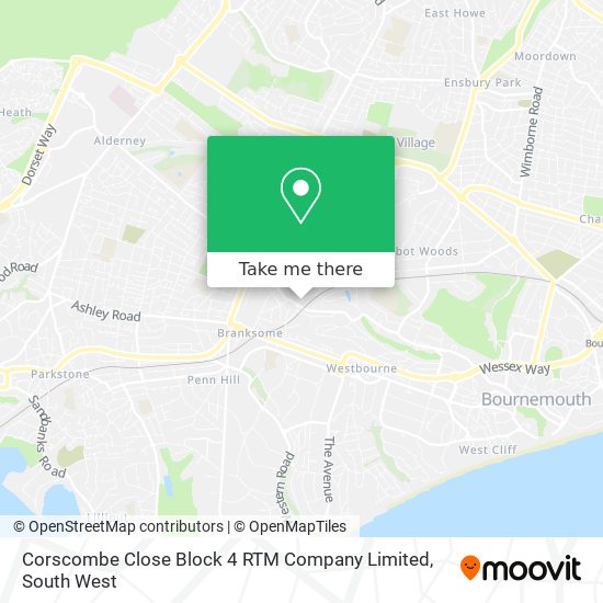 Corscombe Close Block 4 RTM Company Limited map