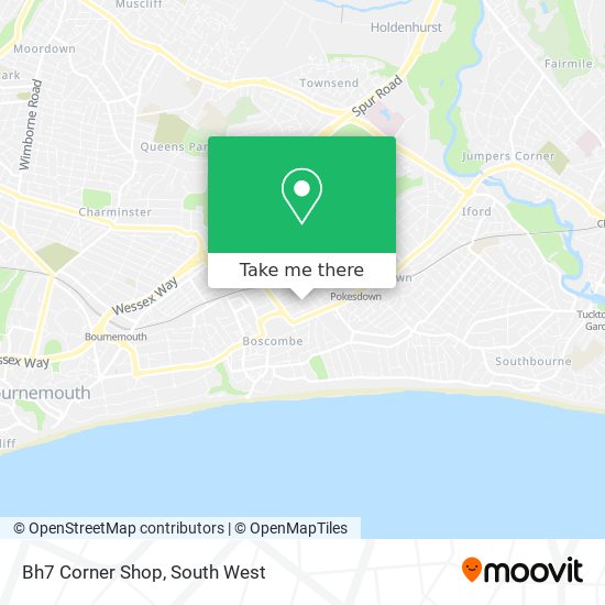Bh7 Corner Shop map