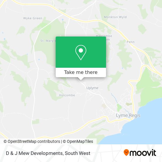 D & J Mew Developments map