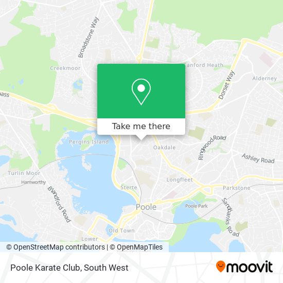 Poole Karate Club map