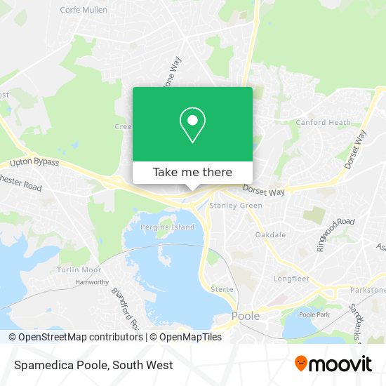 Spamedica Poole map