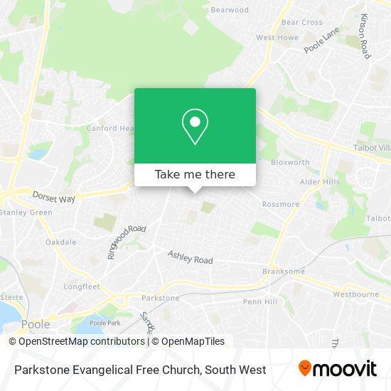Parkstone Evangelical Free Church map