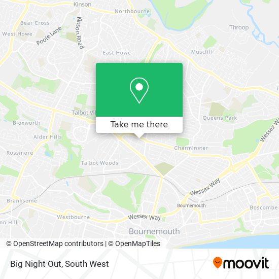 Big Night Out map
