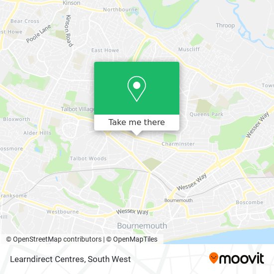 Learndirect Centres map