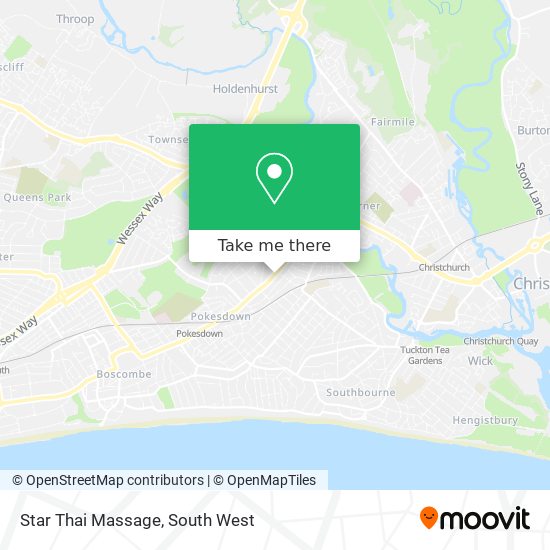 Star Thai Massage map