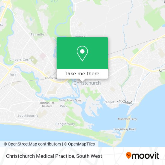 Christchurch Medical Practice map