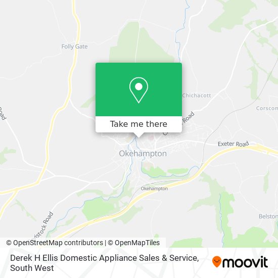 Derek H Ellis Domestic Appliance Sales & Service map