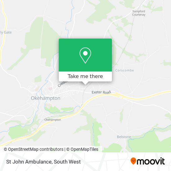 St John Ambulance map