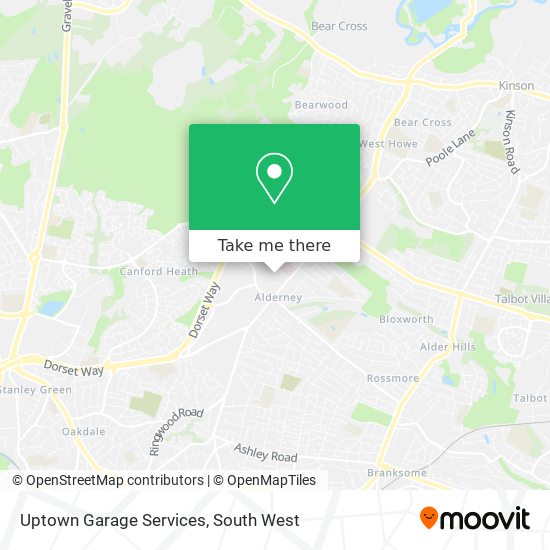 Uptown Garage Services map