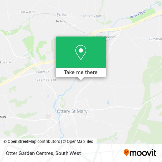 Otter Garden Centres map