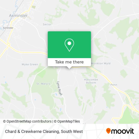 Chard & Crewkerne Cleaning map