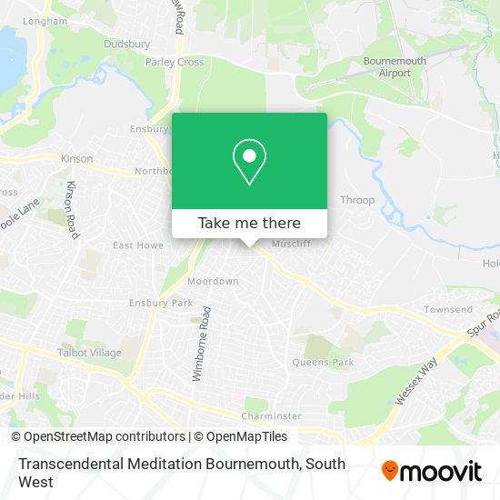 Transcendental Meditation Bournemouth map