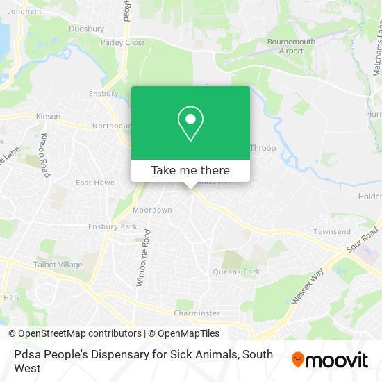 Pdsa People's Dispensary for Sick Animals map