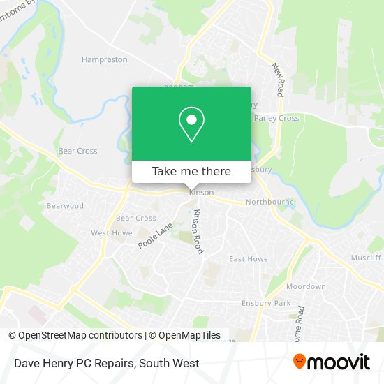 Dave Henry PC Repairs map