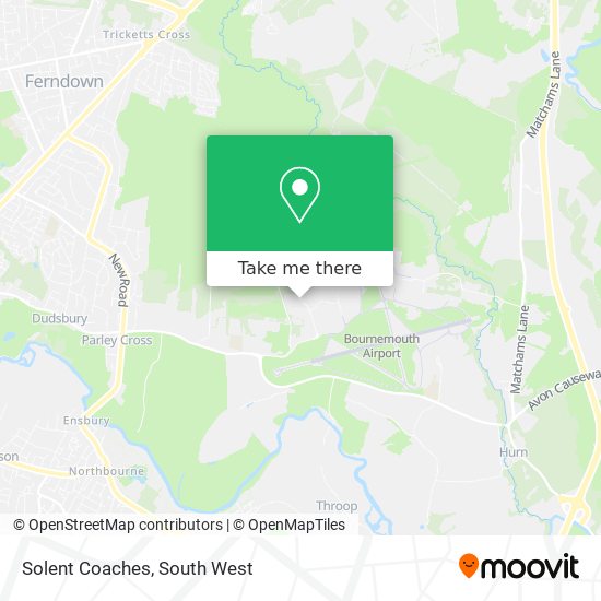 Solent Coaches map