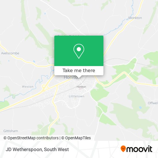 JD Wetherspoon map