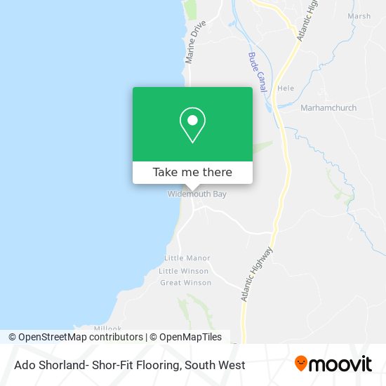 Ado Shorland- Shor-Fit Flooring map